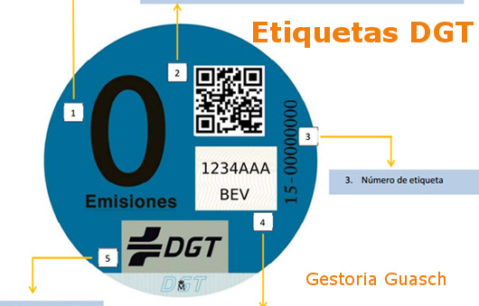 Las etiquetas ambientales de la DGT
